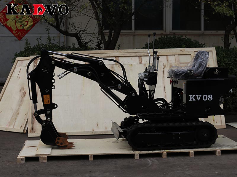 凱迪沃重工1臺(tái)KV08小型挖掘機(jī)出口美國(guó)
